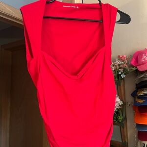 Abercrombie & Fitch Red Women's Top
